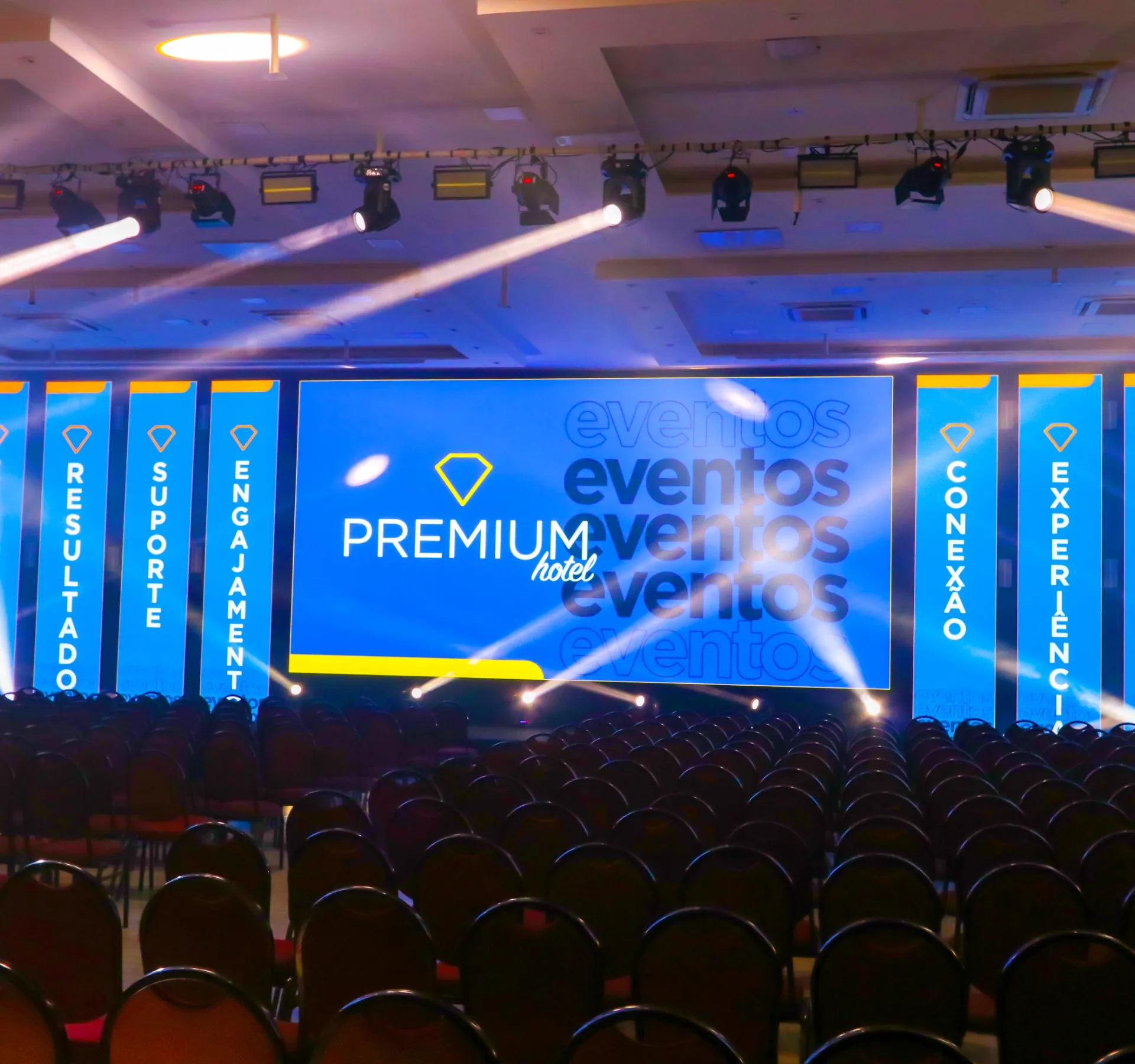 Sala de eventos do Hotel Premium Campinas